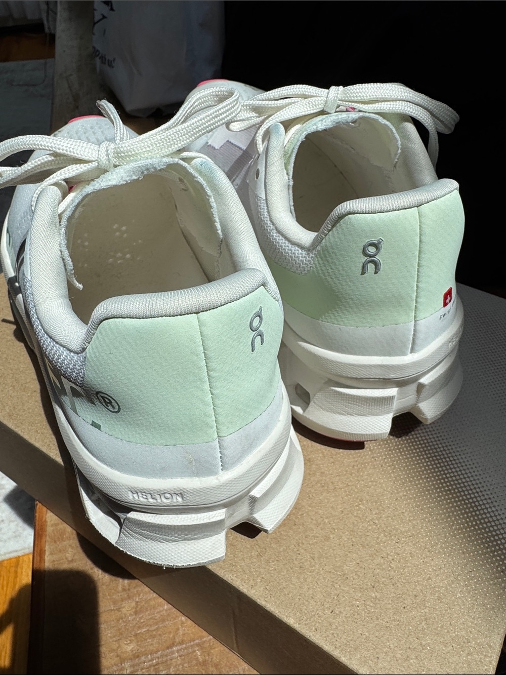 On Running Cloudmonster White Lima Pink Running Sneakers Shoes LKNW in Box! - Picture 7 of 10